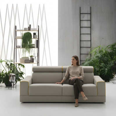 Design Gro Sofa 3 Sëtzer Wunnzëmmer Stoff Couch Sofa Polster Sofas alfitalia