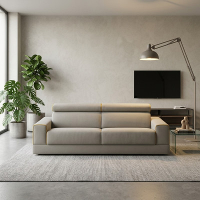 Design Gro Sofa 3 Sëtzer Wunnzëmmer Stoff Couch Sofa Polster Sofas alfitalia