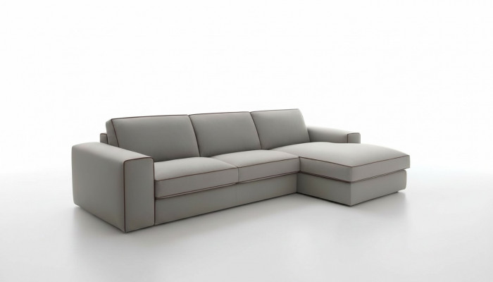 Stoff L-Form Canapé Wunnlandschaft Ecksofa Modern Design Canapé Focus alfitalia