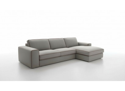 Stoff L-Form Canapé Wunnlandschaft Ecksofa Modern Design Canapé Focus alfitalia