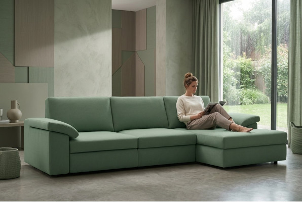 Eckcouch Sofa Italienesch Sofen Couch Couchen Garnitur Miwwelen Stoff alfitalia