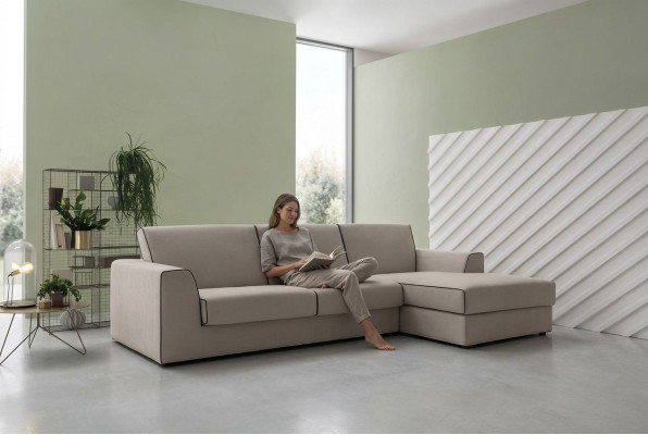 Grou Couch Wunnlandschaft Stoff Eck Sofa Design Textil Sofa L-Form alfitalia Nei