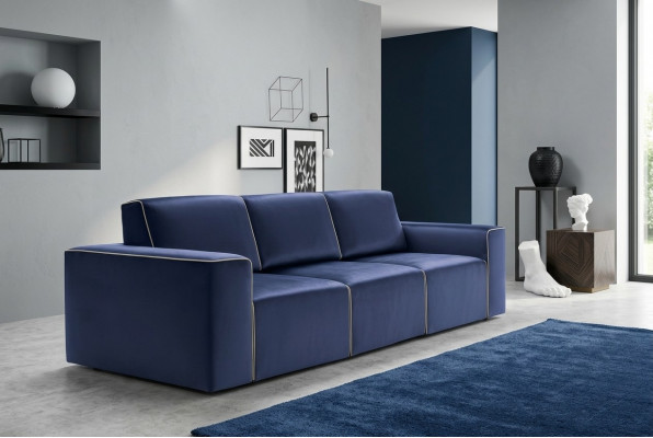 Dreisëtzer Canapé Polster Design Sofa Modern 3 Sëtz Sofas Zëmmer Miwwelen alfitalia