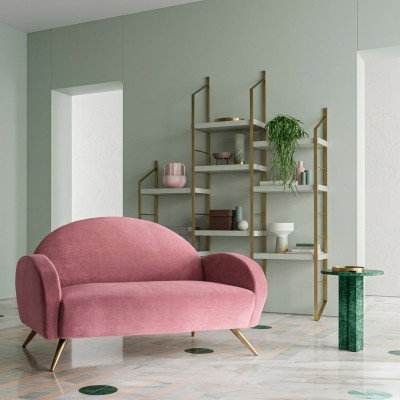 Design Büro Office Kanzlei Bank Canapéen Sofa 2 Sëtzer Canapé Gepolstert Stoffsofa