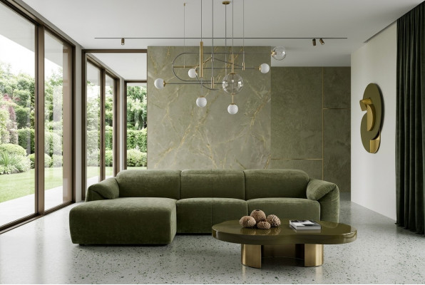 Sofas Textilcouch Canapé Wunnlandschaft Sofa Sëtz Esk Eckcouch L-Form Italienesch Nei