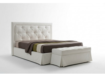 Chesterfield Better 180x200cm Schlofzëmmer Textil Stoff Bett Design Luxus Hotel