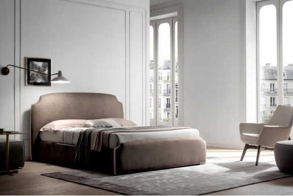 Luxus Duebel Schlofzëmmer Textil Better 200x200 Bett Polsterbett Italien Miwwelen
