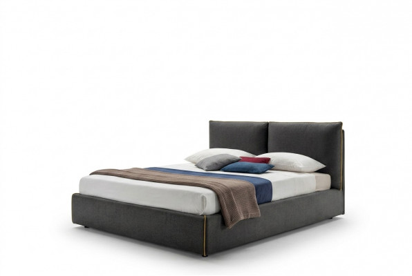 Luxus Gepolsterten Sëtz Stoff Design Bett Schlofkummer Better 180x200 cm Textil Hotel