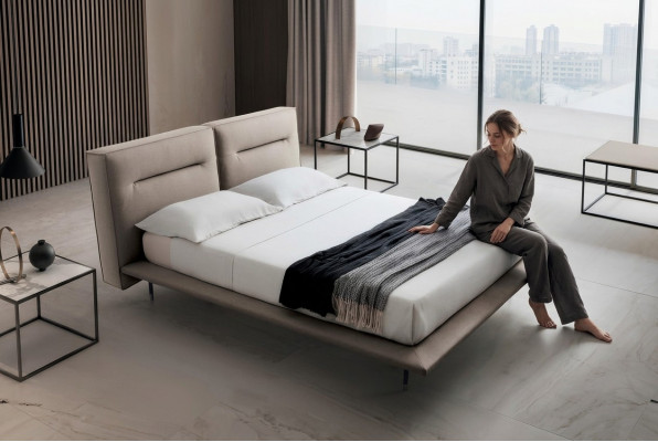 Design Holzmassiv Lieder Better 200x200cm Bett Schlofzëmmer Hotel Better Duebel