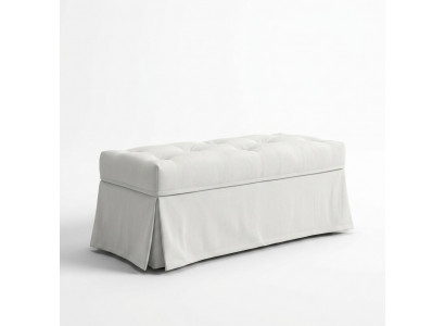 Luxus Landhausstil Hocker Miwwelen Polsterhocker Design Sëtz Sëtzbank Fousshocker