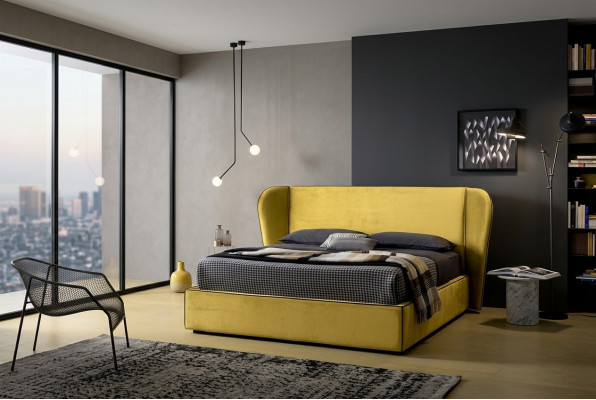 Miwwel Stoff Design Ariichtung Polsterbett Rumm Better Luxus Bett Hotel Royal