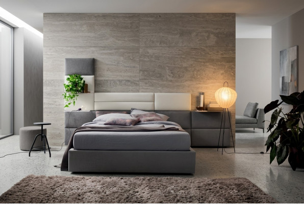 Duebel Hotel Better Bestietnes 180x200cm Schlofzëmmer Holz Luxus Design Bett Polster