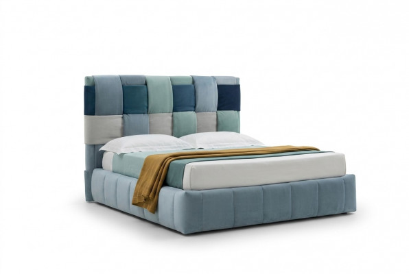 Modern Luxus Better Polster Textil Héichwäertegt Schlofzëmmer Bett Italien Miwwelen