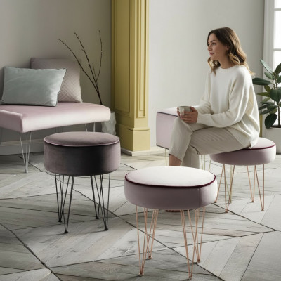 Sëtzblock Ottoman Hocker Sëtz Niewestell Fußhocker Ronn Hocker Polsterhocker