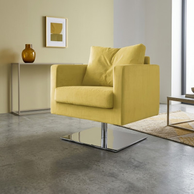 Fotell Stull Polster Fernseh TextilGiel Luxus Stoffer Design Lounge Club Relax Nei