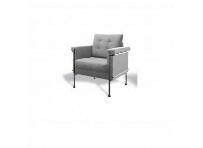 Design Relax Club Fotell Lounge Canapé 1 Sëtz Fernseh Stull Polster Couch Stoff