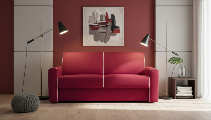Sofasen Zweesëtzer Textil Sofa 2 Sëtzer Italien Miwwel Design Sofasen Polster Sofasen