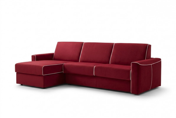 Ecksofa Modern Design Sofa Focus Stoff L-Form Couch Wunnlandschaft Italien Miwwelen
