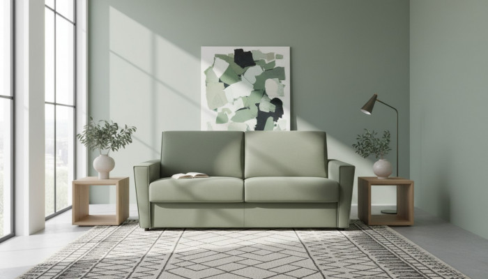 Miwwelen Wunnzëmmer Design Gréng Textil Alfitalia Modern Design Luxus Sofa 2 Sëtzer