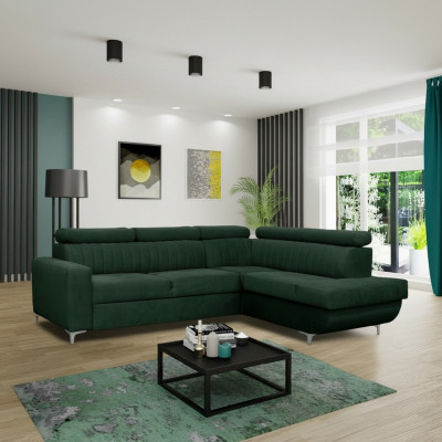 Sofas L-Form Textil Canapé Eckplaz Sëtz Sofa Wunnzëmmer modern Gréng Couchen Miwwelen