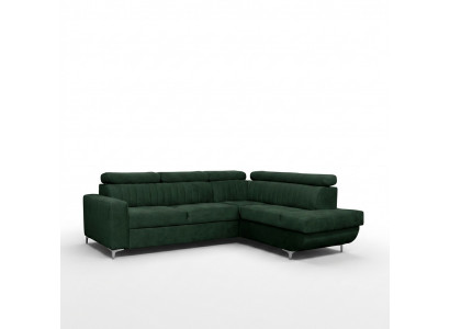 Sofas L-Form Textil Canapé Eckplaz Sëtz Sofa Wunnzëmmer modern Gréng Couchen Miwwelen