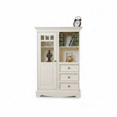 Landhaus Kommode Schaf Regal Massivholz Héichschaf Regal Bicher Bar Schief