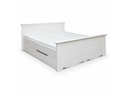 Bett Mat Polster Design Holzbett Double Better Wäiss 180x200 Schlof Schlofkummer