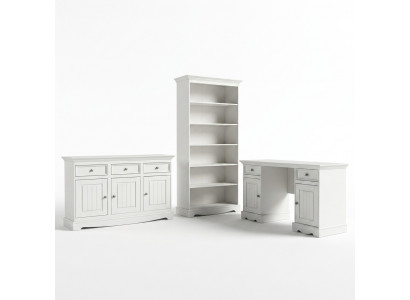 Sekretär Set Kolonial Stil Schreifdësch Schaf Regal Dësch Holz Dëscher Nei 3tlg