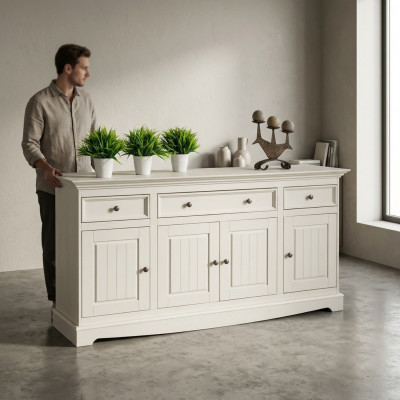 Designer Landhaus Kommode Anrichte Schaf Regal Holz Luxus Kommoden Sideboard