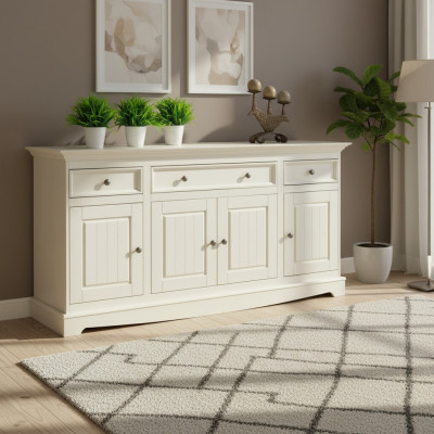 Designer Landhaus Kommode Anrichte Schaf Regal Holz Luxus Kommoden Sideboard
