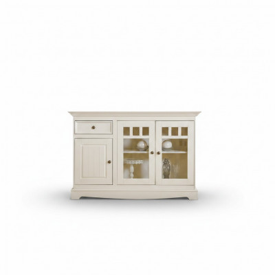 klassesch Kommode Landhaus Säitestack Wäiss Buffet Schaf Wunnzëmmer