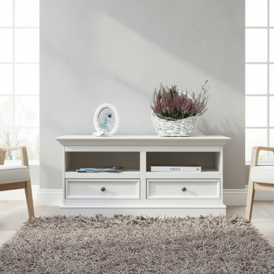 Landhaus Lowboard TV Miwwelen Schief Fernsee-Schaf Sideboard RTV Kommode Nei