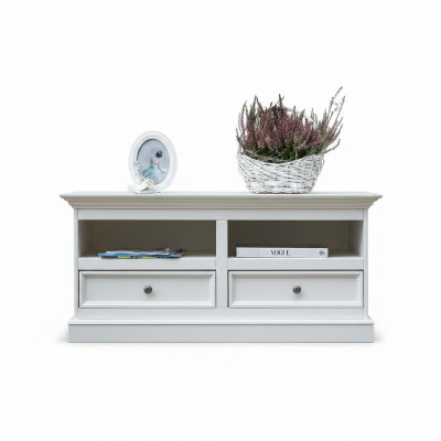 Landhaus Lowboard TV Miwwelen Schief Fernsee-Schaf Sideboard RTV Kommode Nei