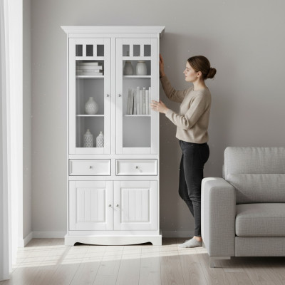 Landhaus Schaf Vitrin Kommoden XL Regal Loft Vitrin Kommodenschaf Miwwelen