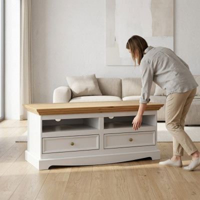 Sideboard rtv Kommode Lowboard Wunnzëmmerkëscht TV Këscht Miwwelen Kéiers Regal