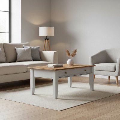 Couchtisch Niewentisch Sofa Miwwelen Wunnzëmmer Dësch Holz Design Dëscher Modern