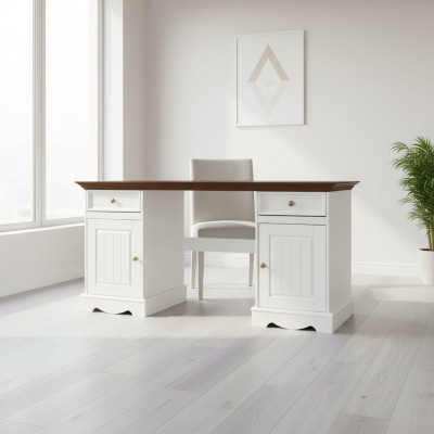 Schreifdësch Design Italien Stil Miwwelen Klassesch Luxus Büro Dësch Stull Landhaus