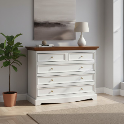 Kommoden Landhaus Edel Luxus Schranken Holz Kommode Héich Schaf Side Low Board