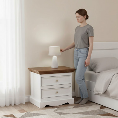 Design Nuetsdësch Konsole Niewentëscher Schlofzëmmer Holz Neit Luxus Konsolen