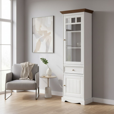 Schaf Kommode Vitrin Kolonialstil Miwwelen Sideboard Anrichte Vitrin Holz Nei