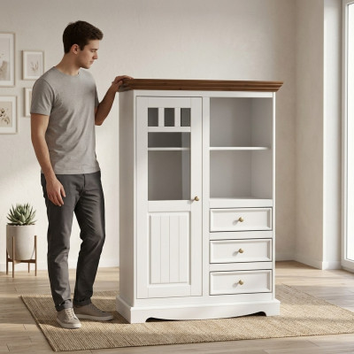 Kommodenschaf Holzaffer Wunnzëmmer Holz Design Klassesch Kommod Kommoden