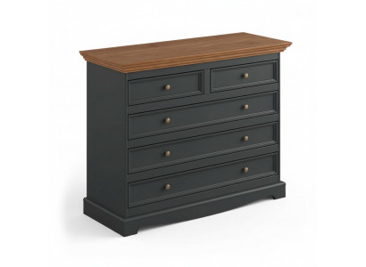 Wunnzëmmer Regal Holz Luxus Modern Schwarz XXL Kommod Side Low Board Schaf