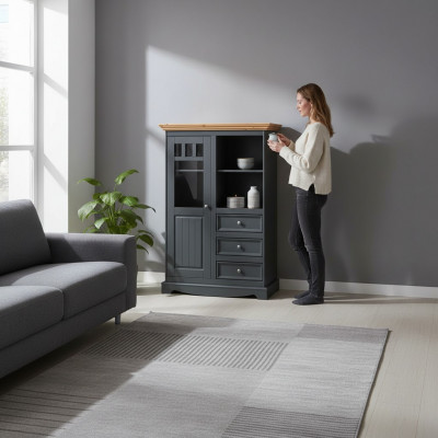 Schiefen Tirangen Schief Schiefkommoden Sideboard Kommodus Holz Design Schaf Neue.