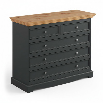 Kommod Luxus Kommoden Landhausdesign Miwwele Polster Holz Konsole Schwaarz Board