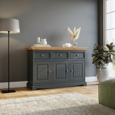 Design Kommode Holz Miwwel Schaf Vitrin klassesch Schaf Buffet Bar Anrichte