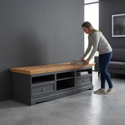 Sideboard RTV 167cm Tv Schaf Lowboard Sideboard Kommode Wunnzëmmer Schaf Nei