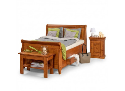 Luxus Bett 2x Nuetstësch 3-Teilig Set Better Duebelbett Schlofzëmmer Hotel Bestiet Neu