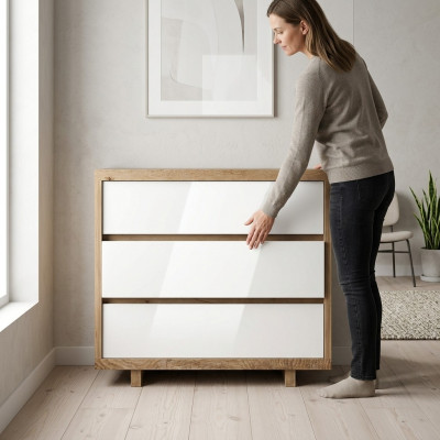 Schaf Regal Luxus Abstrakt Wunnzëmmer Design Kommode Anrichte Säit Lowboard