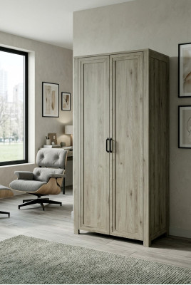 Schlofzëmmer Klassesch Modern Stil Kleederschaf Wunnzëmmer Holz Garderob
