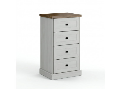 Landhaus Still Miwwel Héich Kommode Schaf Designer Schief Wäiss Sideboard
